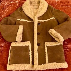 Vintage leather & shearling jacket